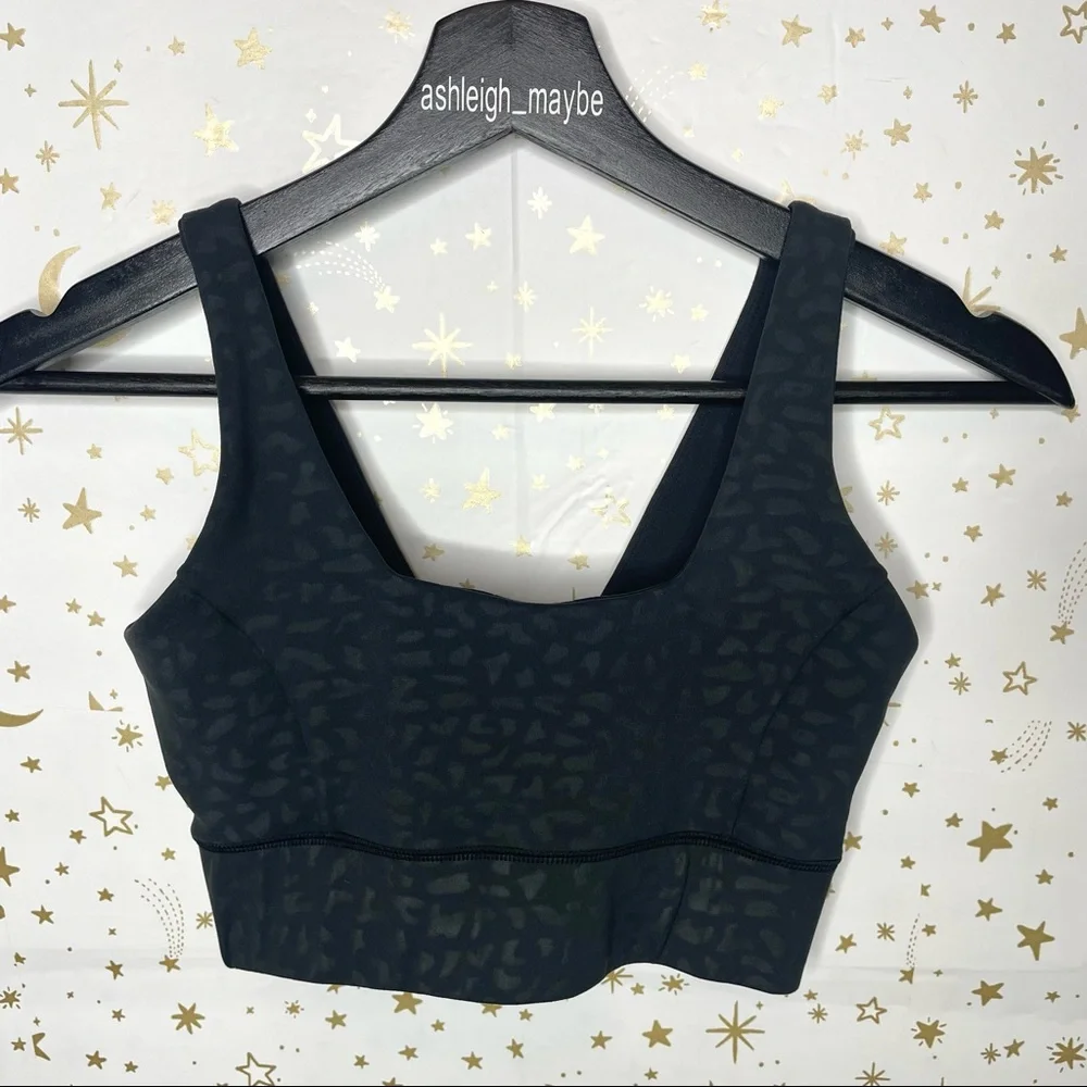 IVL | Chi Chi Power V-Back Scoop Neck Sports Bra Black Cheetah Print Size 4